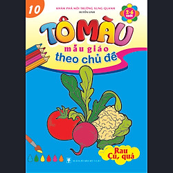 Tô Màu Mẫu Giáo Theo Chủ Đề  10 – Rau, Củ, Quả